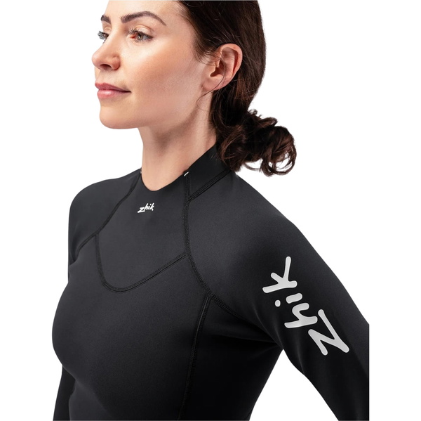 2026 Zhik Womens Microfleece Neoprene Wetsuit Top DTP-0530-BLK - Black